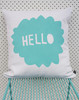 Minty Fresh Hello Cushion Cover