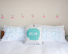 Minty Fresh Hello Cushion Cover