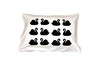 Charcoal Swan Pillowcase - Single